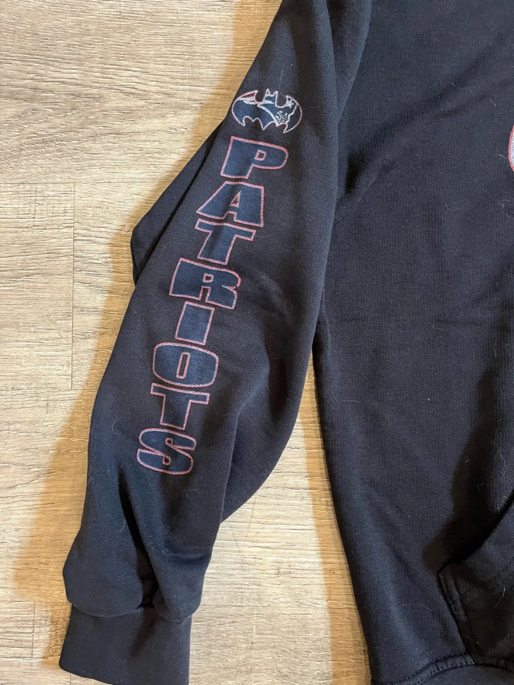 Black Patriots Batman Graphic Hoodie Sweatshirt Large